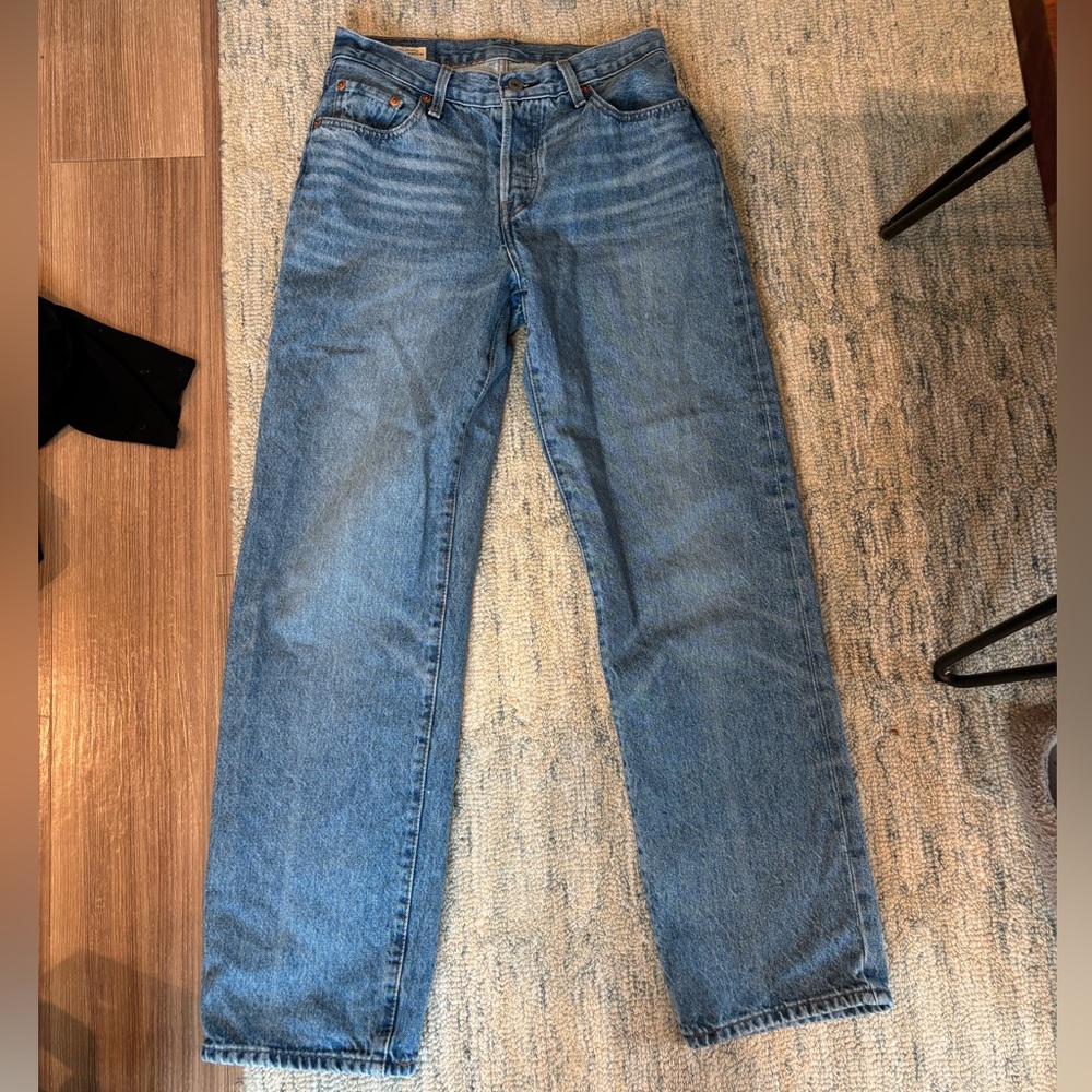 Levi's 501 Straight Low Rise Denim